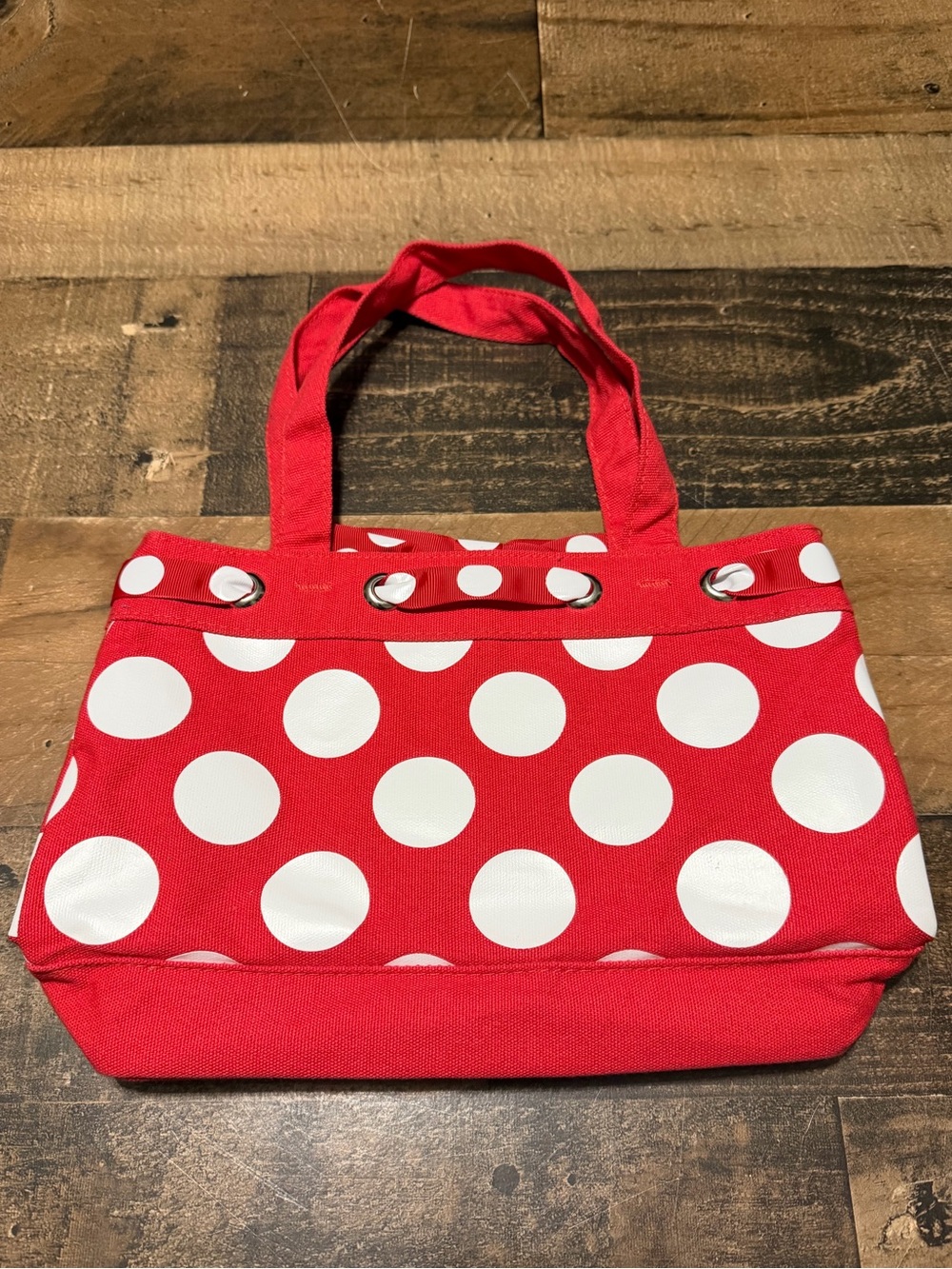 Minnie Mouse Disney Parks Disneyland Polka Dot Small Tote - Picture 2 of 6
